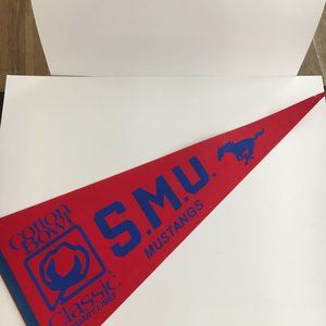 SMU Mustangs Pennant Cotton Bowl Classi, January 1 1983 Large Felt Pennant